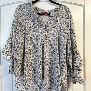 Vince Camuto Ruffle Sleeve Blouse